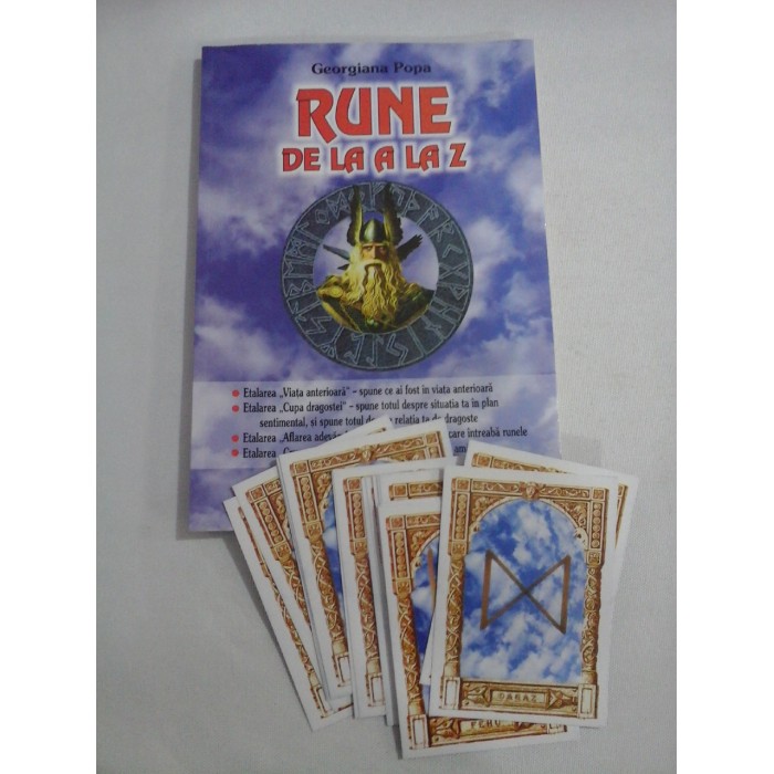 RUNE DE LA A LA Z - GEORGIANA POPA ( + set 25 carti ) RUNE DE LA A LA Z - GEORGIANA POPA ( + set 25 carti )